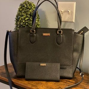 BLACK KATE SPADE ♠️ PURSE AND MATCHING WALLET SET